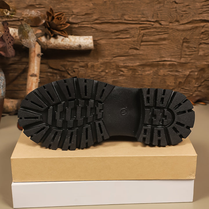 Women's Patent Bow Chunky Platform Loafers 4