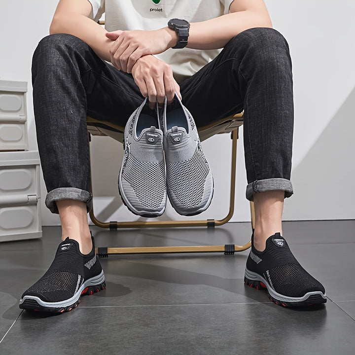 Men's Breathable Mesh Slip On Trainers 12