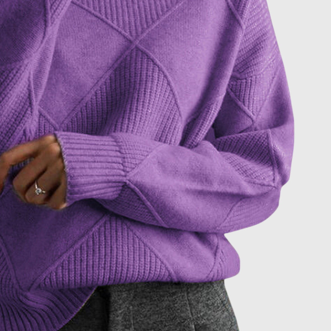 Laoise | Women's Soft Ribbed Turtleneck Jumper