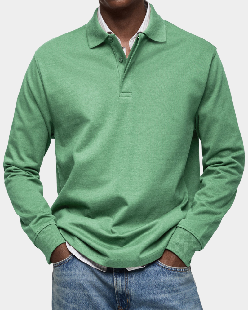 Fintan | Men's Long-Sleeve Polo Shirt