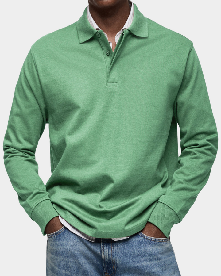 Fintan | Men's Long-Sleeve Polo Shirt