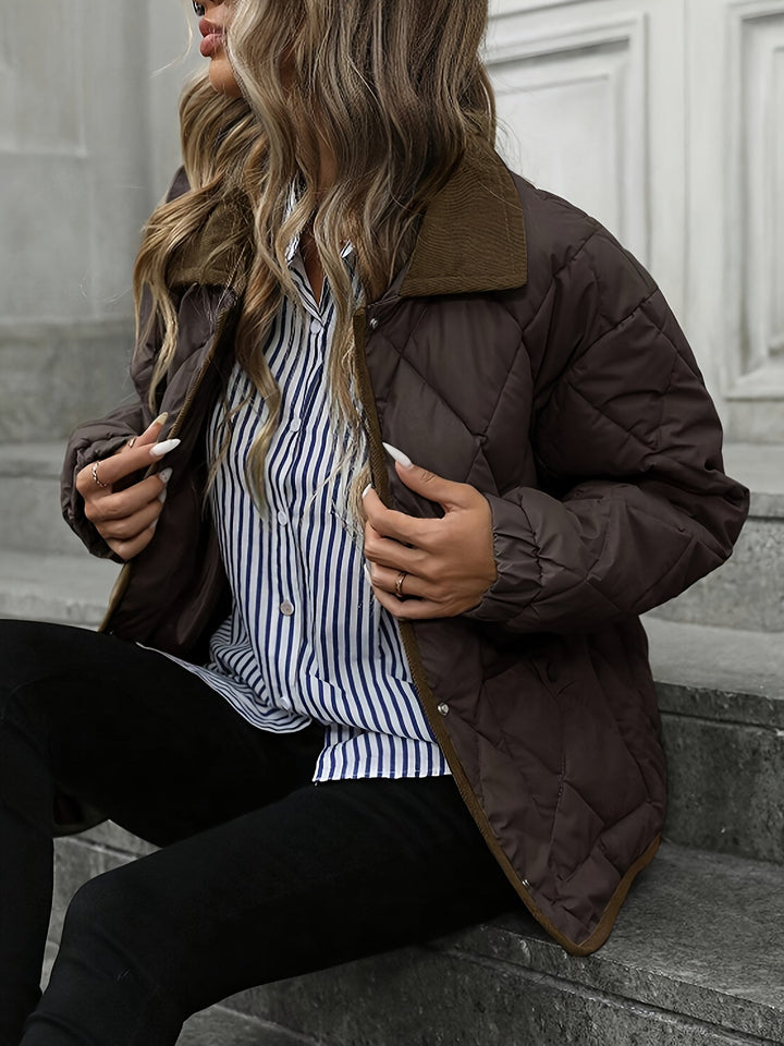Sorcha | Women's Diamond-Quilted Relaxed Padded Jacket