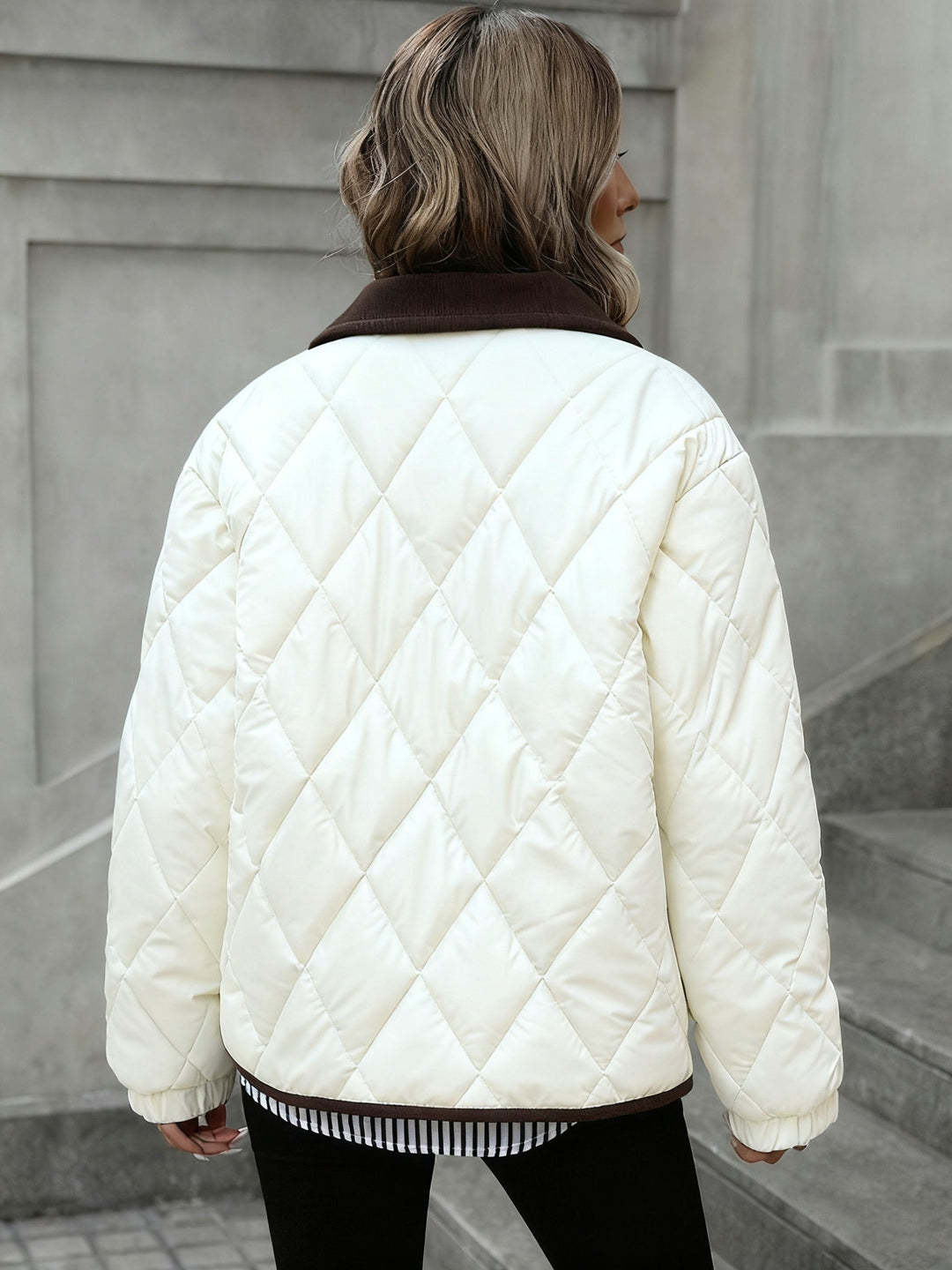Sorcha | Women's Diamond-Quilted Relaxed Padded Jacket