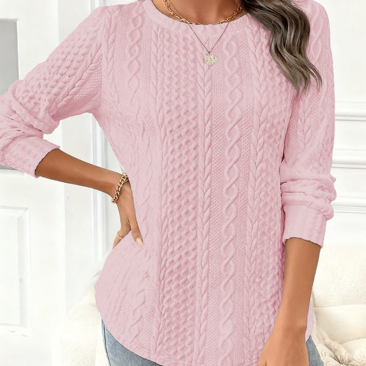 Women's Plus Size Cable Knit Aran Jumper 14