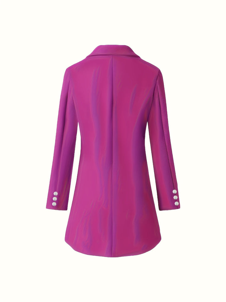 Keeva | Women's Double-Breasted Structured Longline Coat
