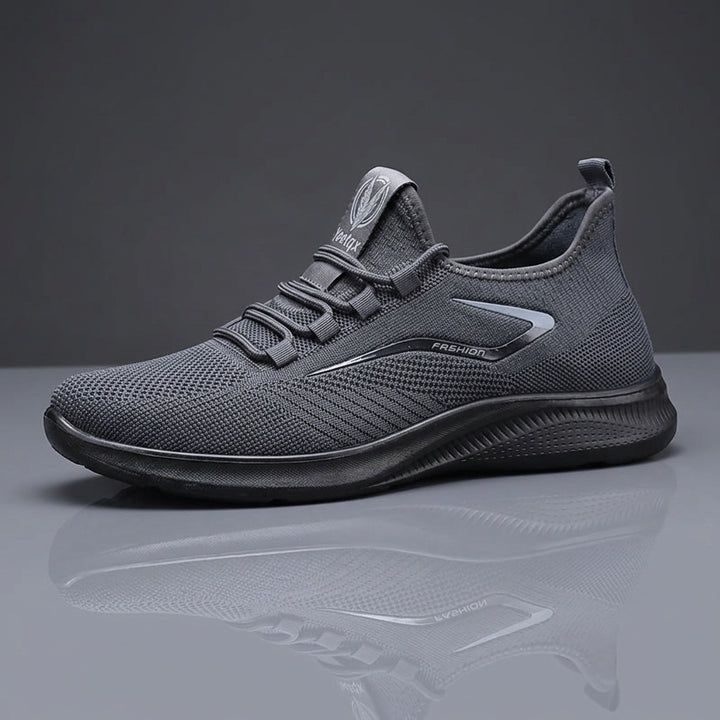 Men's Breathable Knit Lace Up Running Trainers 10