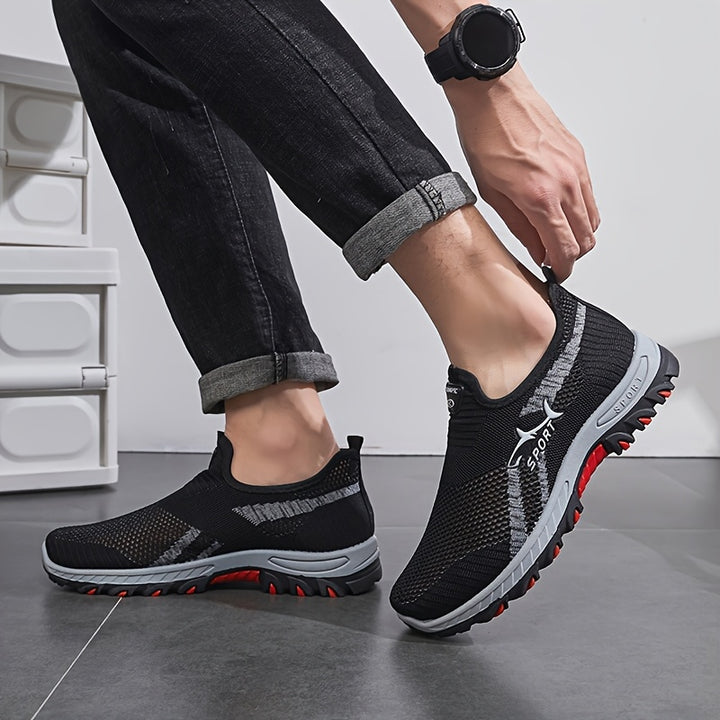 Men's Breathable Mesh Slip On Trainers 13
