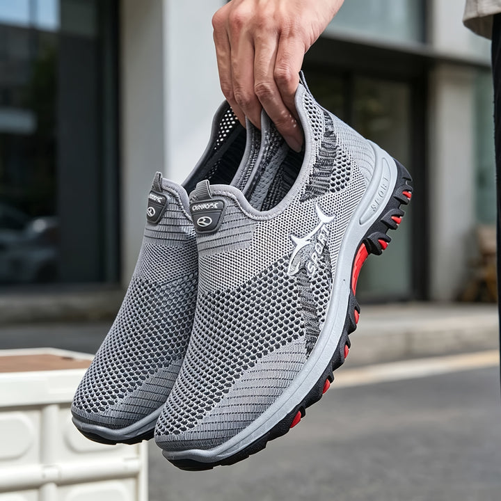 Men's Breathable Mesh Slip On Trainers 5