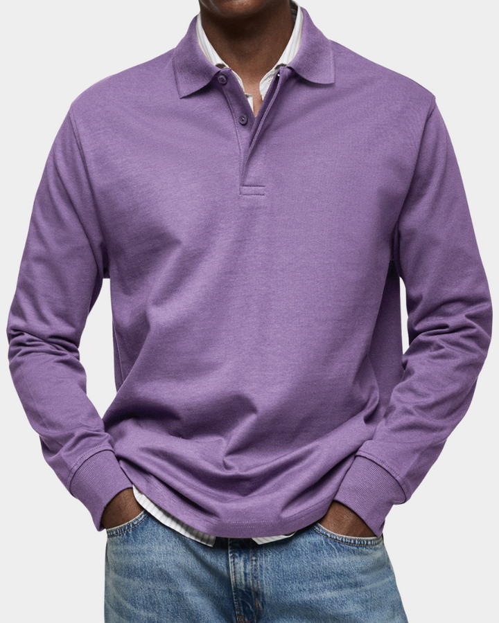 Fintan | Men's Long-Sleeve Polo Shirt