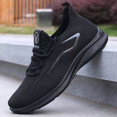 Caolan | Men's Breathable Knit Lace Up Running Trainers