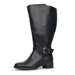 Roshin | Women's Extra Wide Calf Knee High Boots
