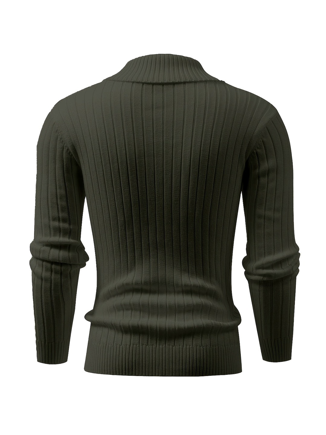 Men's Shawl Collar Ribbed Knit Aran Jumper 10