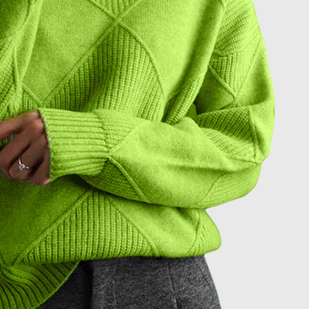 Laoise | Women's Soft Ribbed Turtleneck Jumper