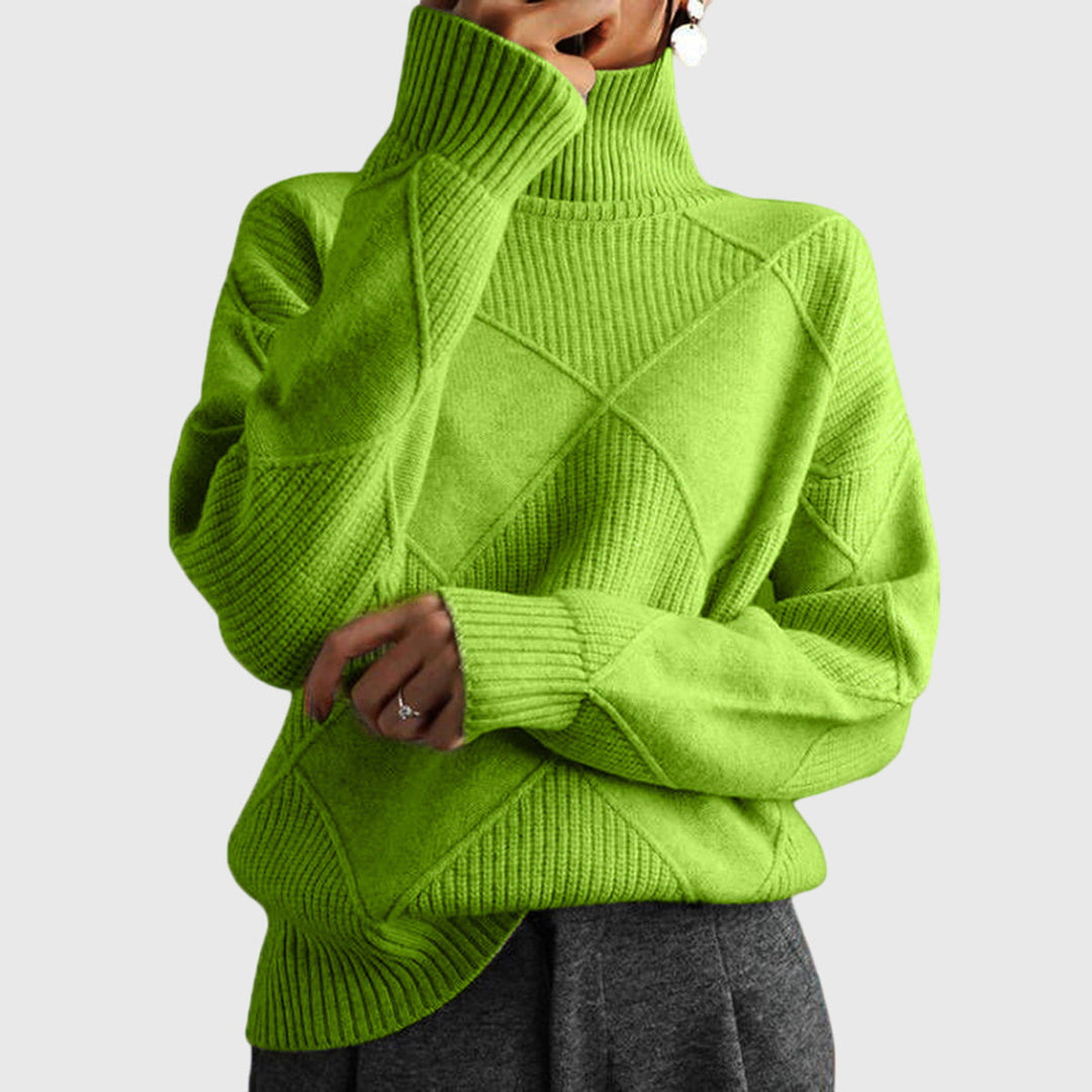 Laoise | Women's Soft Ribbed Turtleneck Jumper