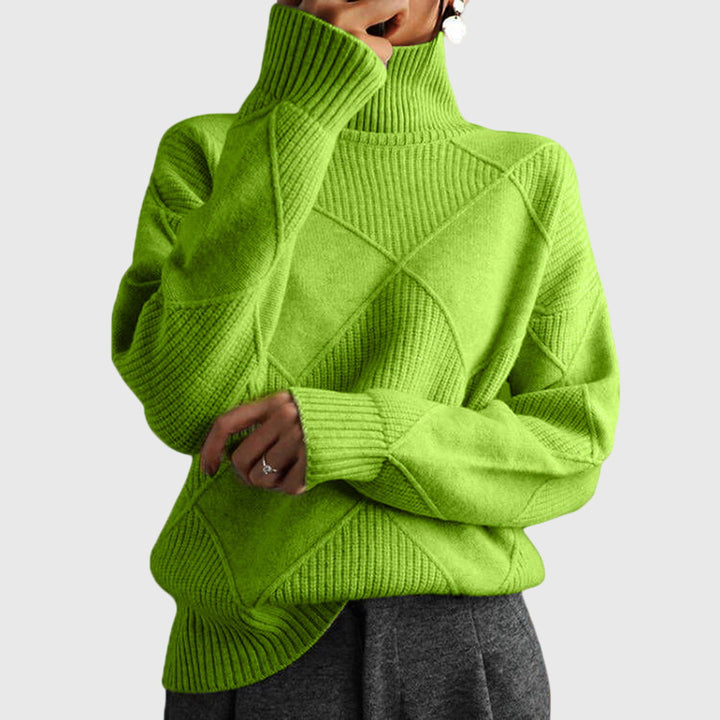 Laoise | Women's Soft Ribbed Turtleneck Jumper