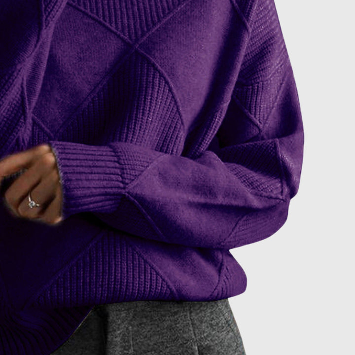 Laoise | Women's Soft Ribbed Turtleneck Jumper