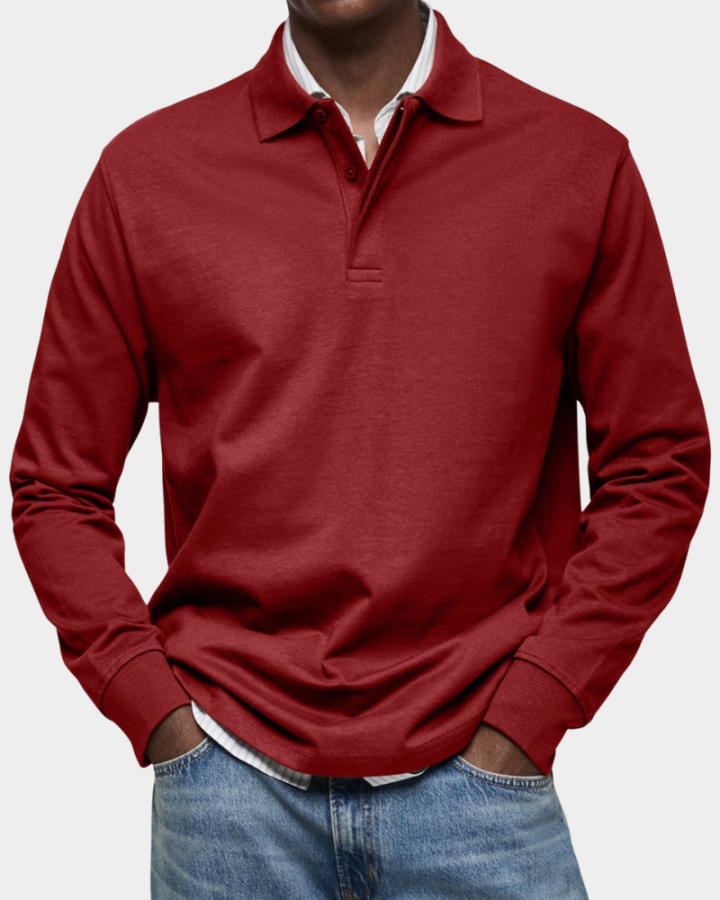 Fintan | Men's Long-Sleeve Polo Shirt