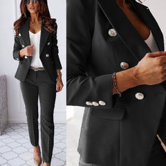Mia | Women's Comfortable Double-Breasted Two-Piece Set