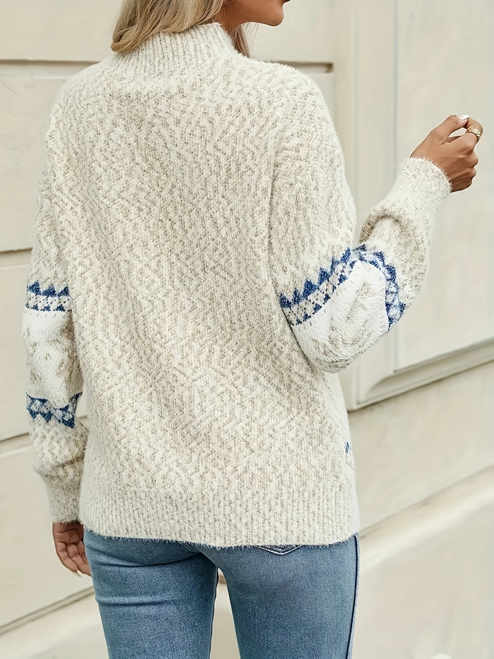 Women's Snowflake Fair Isle Christmas Jumper