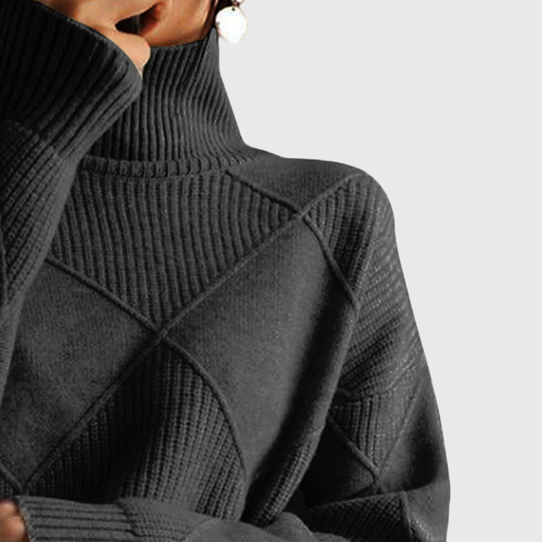 Laoise | Women's Soft Ribbed Turtleneck Jumper