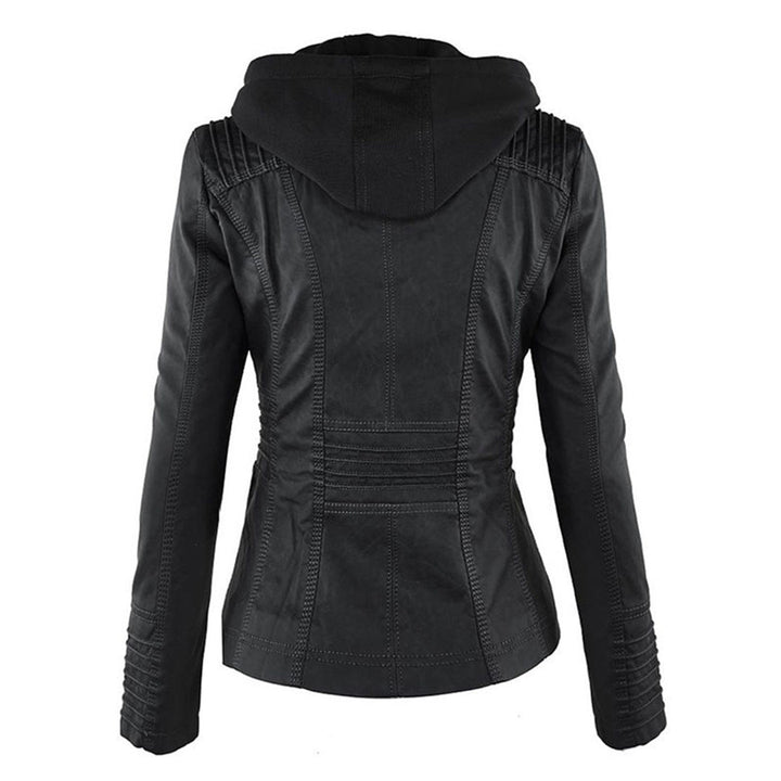 Niamh | Women's Waterproof Hooded Leather Jacket