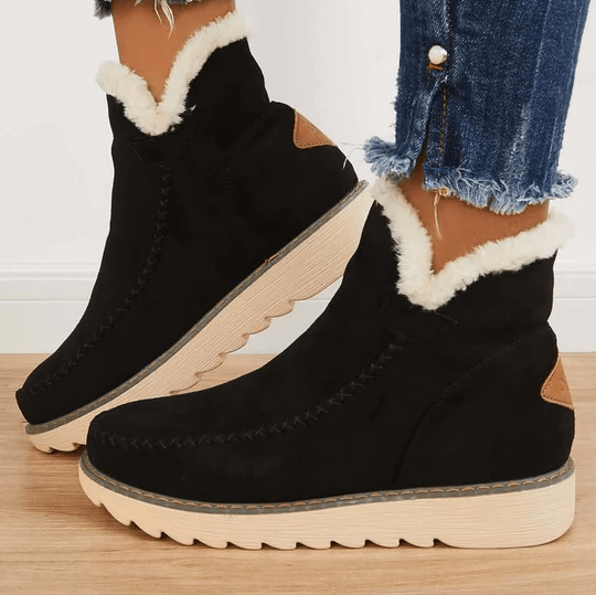 Ella | Women's Cozy Suede-Look Snow Boots