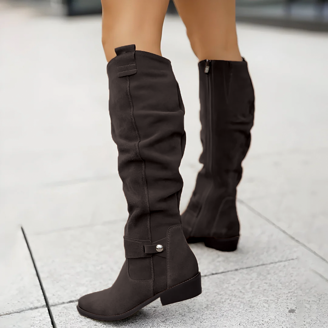 Ava | Women's Suede Knee High Boots