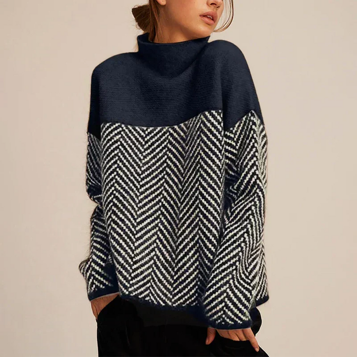 Molly | Women's Soft Herringbone Knit Sweater