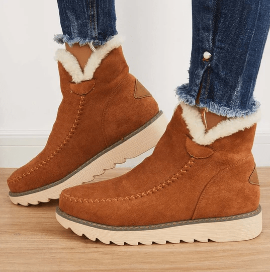 Ella | Women's Cozy Suede-Look Snow Boots