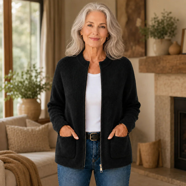 Roisin | Women's Soft Ribbed Knit Cardigan