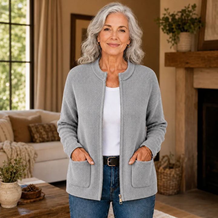 Roisin | Women's Soft Ribbed Knit Cardigan