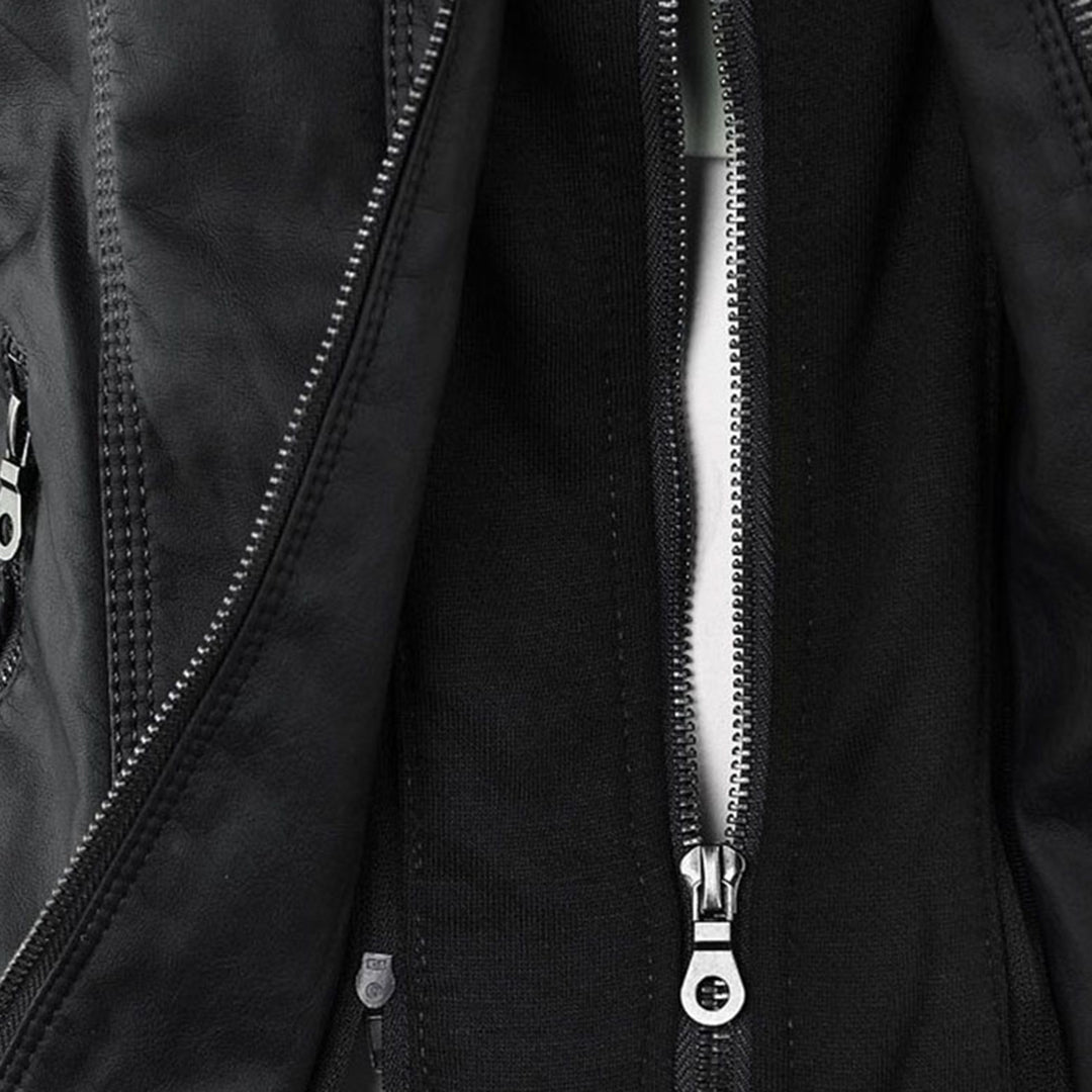 Niamh | Women's Waterproof Hooded Leather Jacket