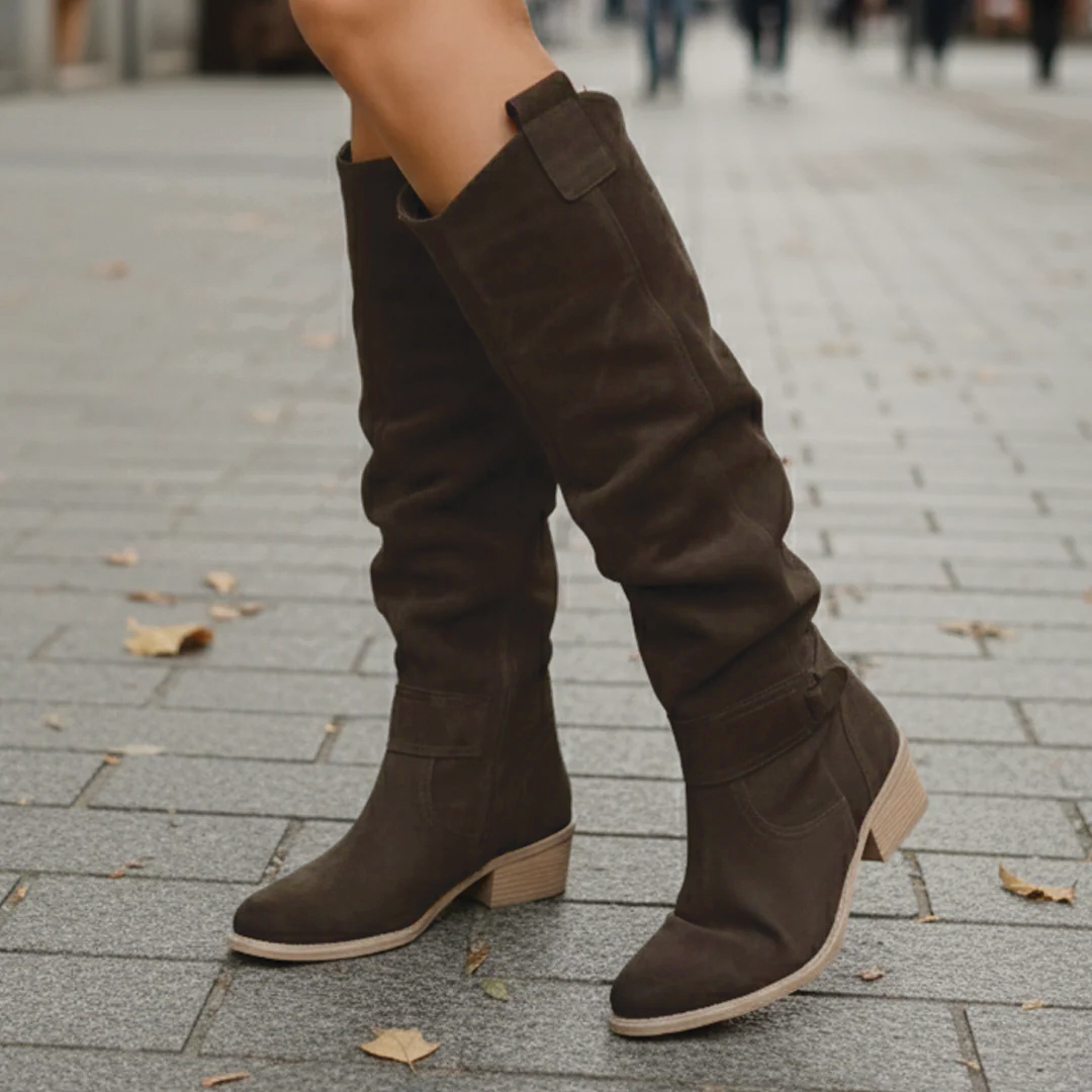 Ava | Women's Suede Knee High Boots