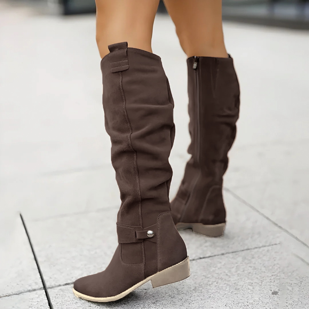 Ava | Women's Suede Knee High Boots