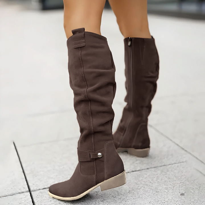 Ava | Women's Suede Knee High Boots