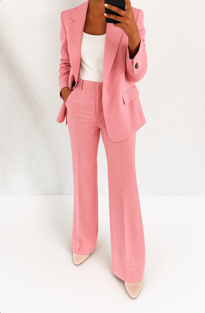 Liffey | Women's Two-Piece Trouser Suit with Notch Lapels