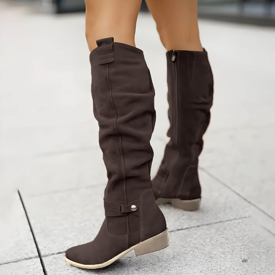Ava | Women's Suede Knee High Boots