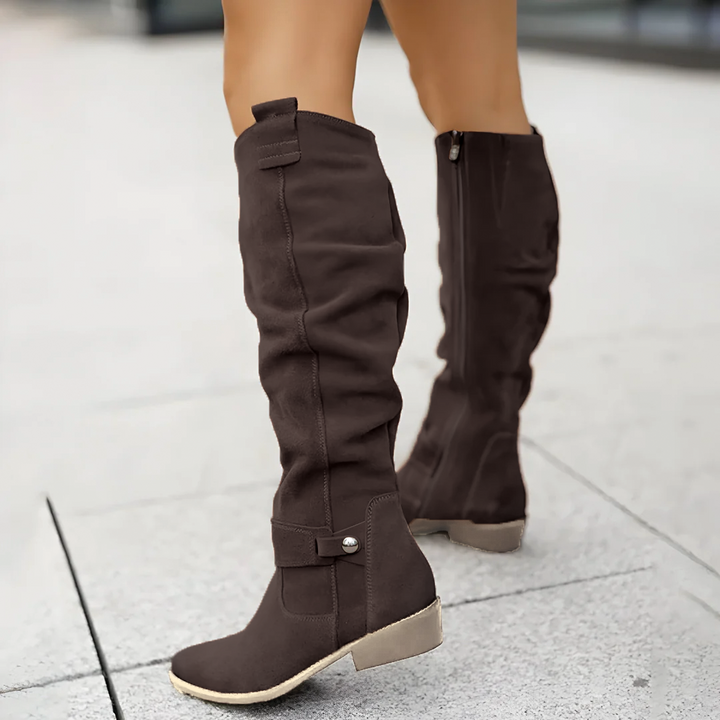 Ava | Women's Suede Knee High Boots