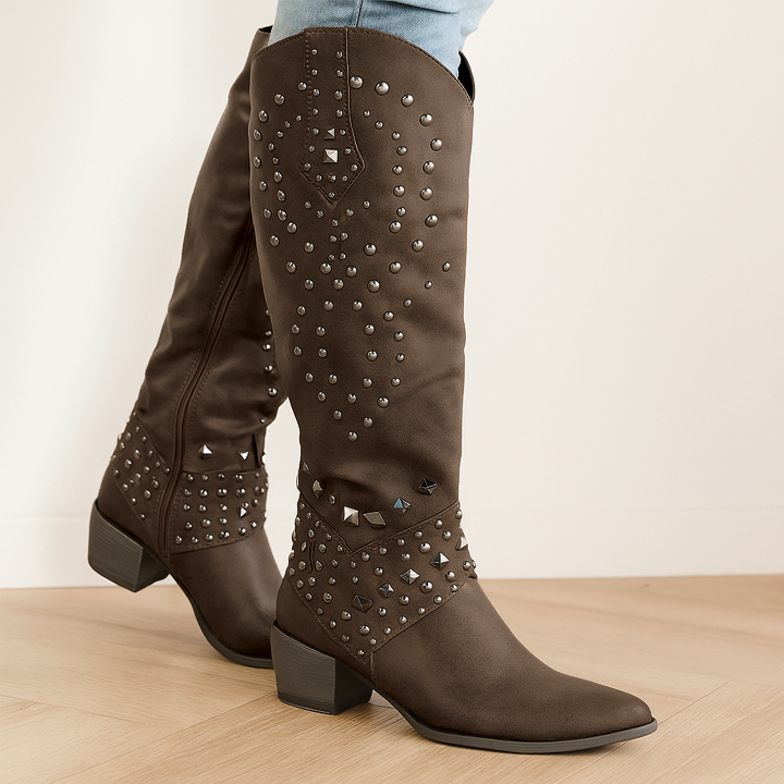 Lily | Women's Durable Western Knee-High Boots