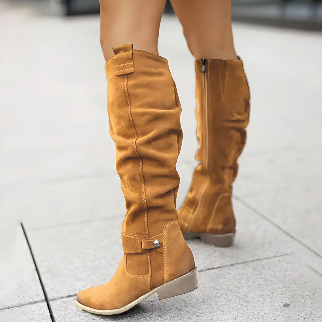 Ava | Women's Suede Knee High Boots