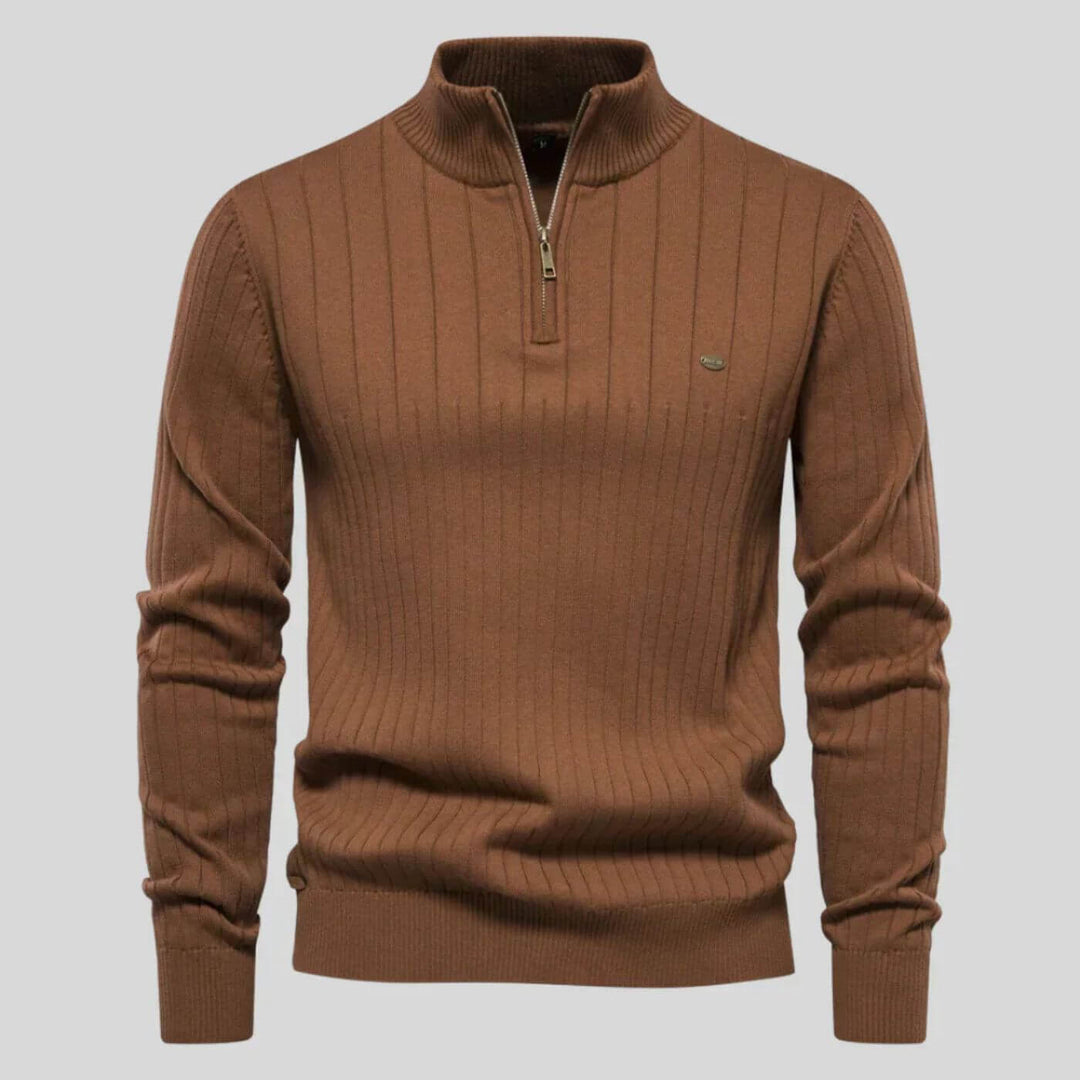 Aidan | Men's Soft Ribbed Comfort Jumper