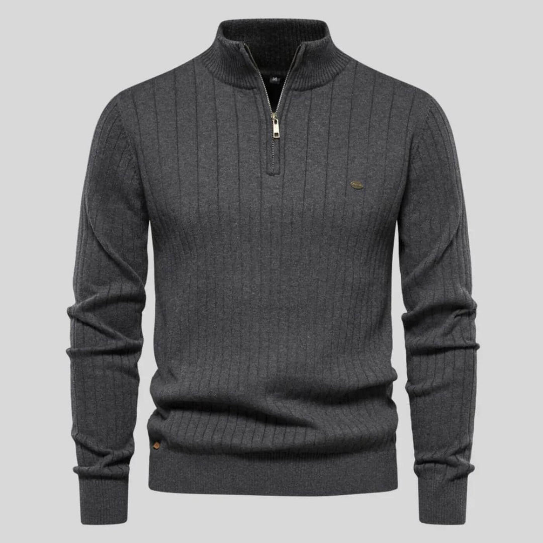 Aidan | Men's Soft Ribbed Comfort Jumper