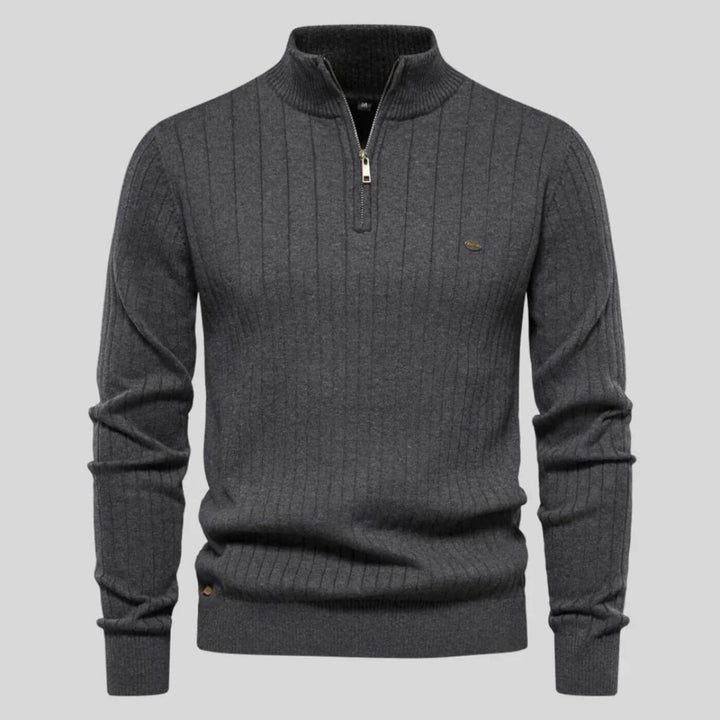 Aidan | Men's Soft Ribbed Comfort Jumper