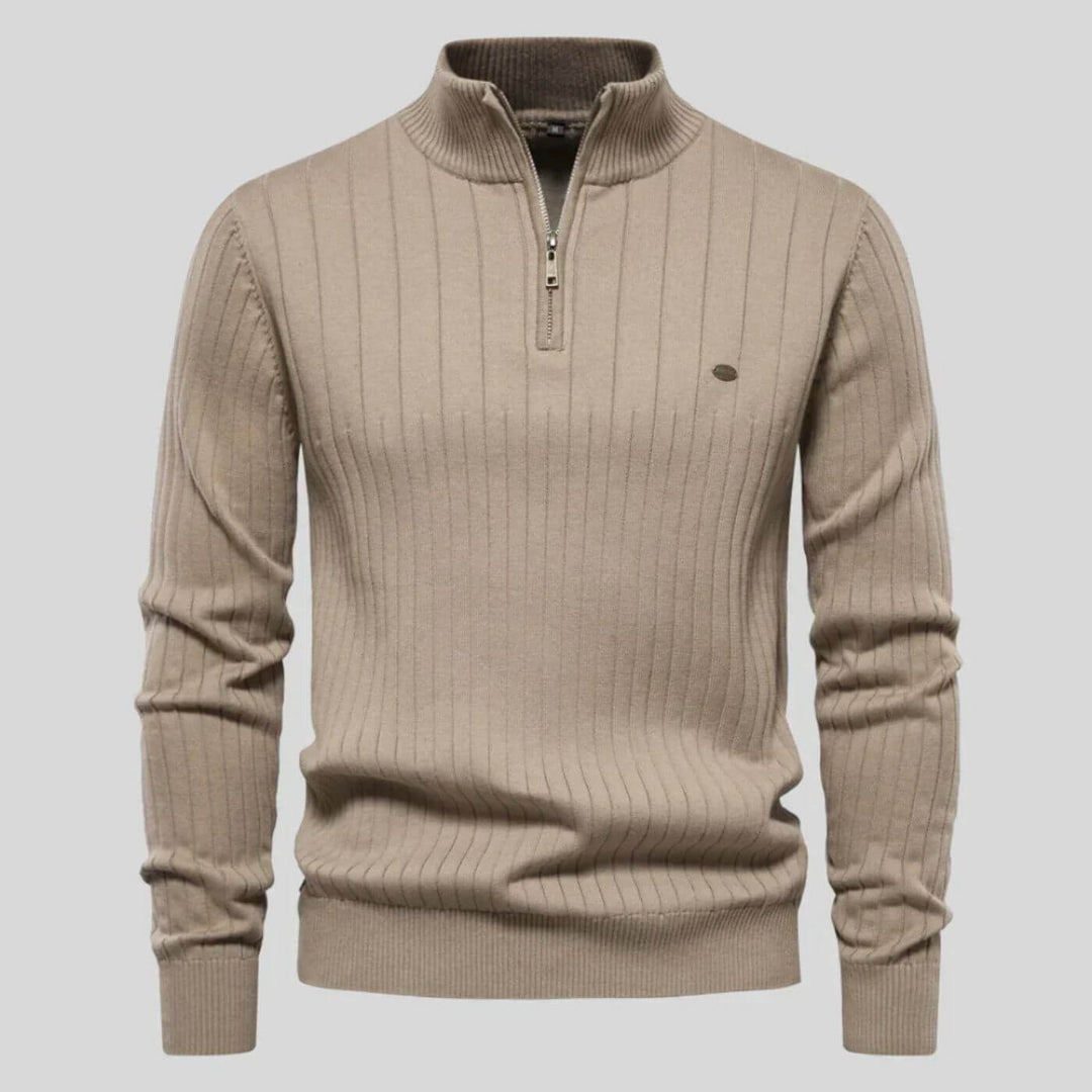 Aidan | Men's Soft Ribbed Comfort Jumper