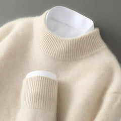 Quinn | Lightweight Ribbed Mock Neck Jumper