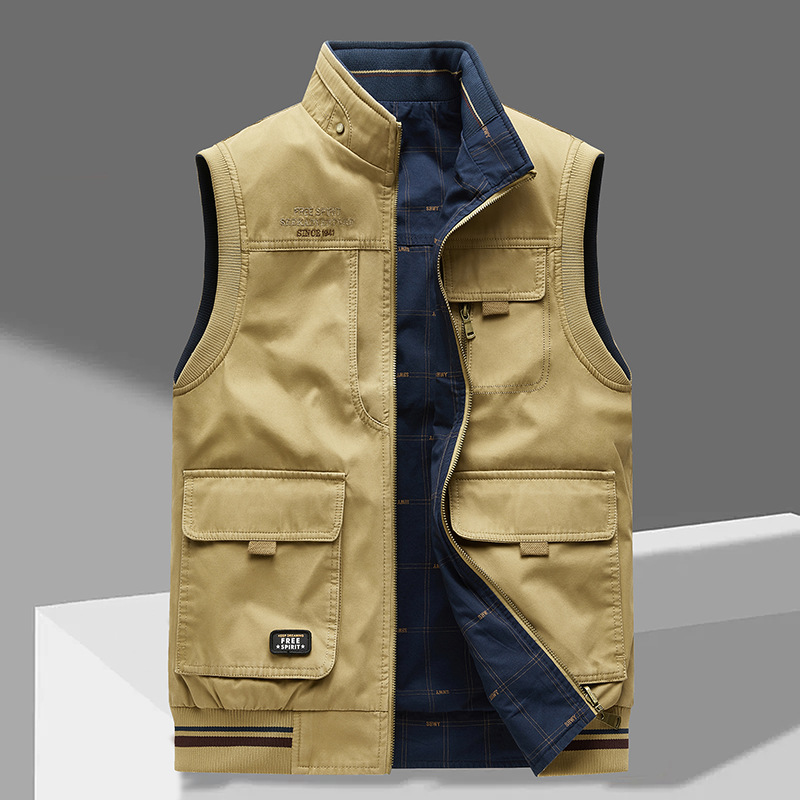 Connolly | Men's Reversible Utility Gilet with Multi-Pocket Front
