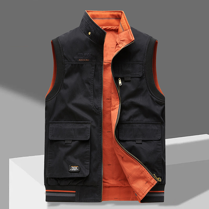 Connolly | Men's Reversible Utility Gilet with Multi-Pocket Front