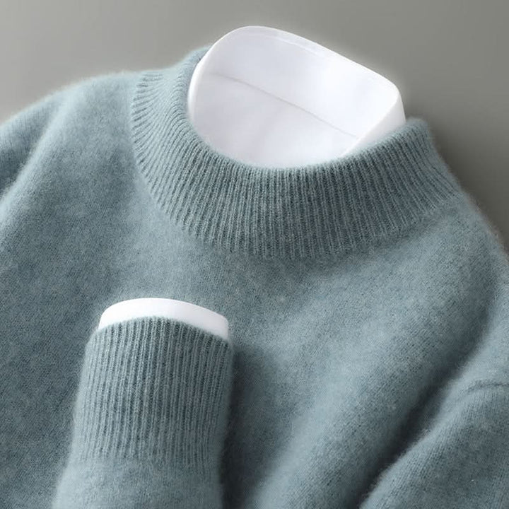 Quinn | Lightweight Ribbed Mock Neck Jumper