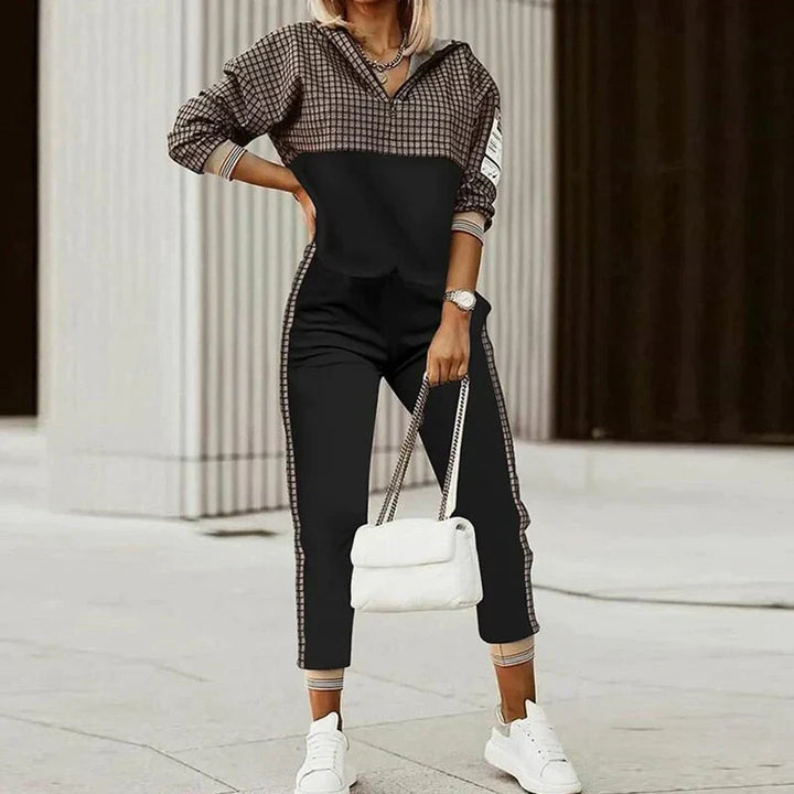 Women's Half Zip Tracksuit Set Co Ord 2