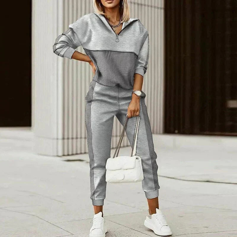 Women's Half Zip Tracksuit Set Co Ord 4